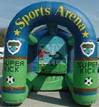 Power Kick Soccer inflatable amusement game from Oliver Entertainment and Caterting serving Northern Virginia, Washington DC and Maryland